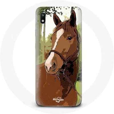 Hoesje voor Samsung Galaxy A10 Quarter Horse Bruin paardenras bruin