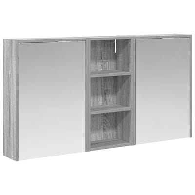 vidaXL - Badkamerkast - set - 3 - st - 116 - x - 16 - x - 62,5 - cm - Bewerkt - hout