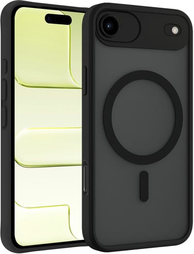 Hoesje - Geschikt voor Apple iPhone Air - Magsafe Compatible - Sterk & Shockproof - Back Cover - Shock Proof Case - Telefoon Hoes Shockproof - Telefoonhoesjes - Zwart