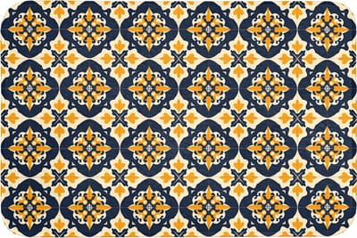 Badmat 90x60 cm - Antislip - Patroon - Siertegel - Kleurrijk - Badmatten voor badkamer - Badkamermat - Douchemat - Badkamer mat