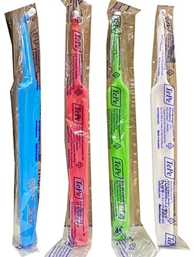 Compacte Tandenborstel - Interdent Borstel - Mondhygiëne Optimaliseren - Speciaal Ontwerp - 2 Stuks - Assorti