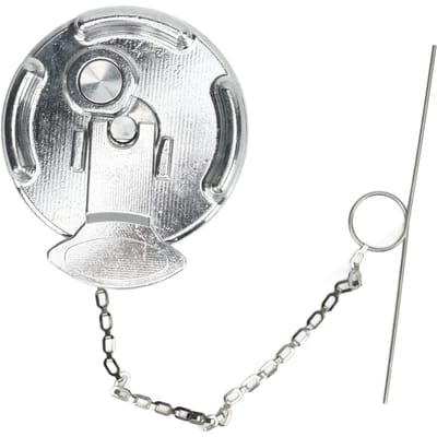 Afsluitbare Brandstoftankdop 600212 Vervanging voor Peterbilt 330 335 337 340 348 357 359 362 365 367 377 4 inch Diameter Nek gray