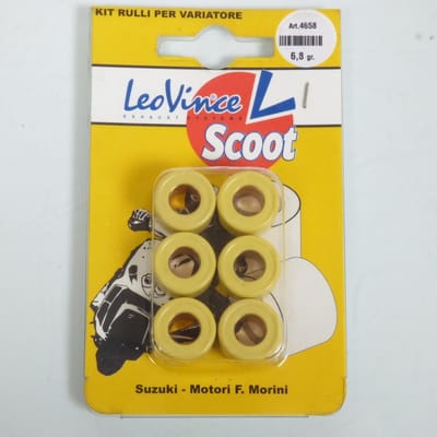 Galet rouleau de variateur Leovince pour Scooter Derbi 50 Atlantis 4T 2004 à 2009 17x12 6.8Grs Neuf