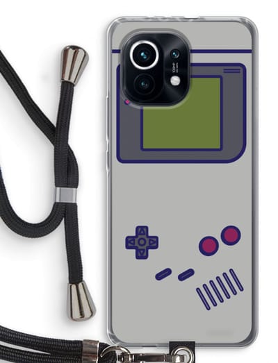 Case Company® - Hoesje met koord geschikt voor Xiaomi Mi 11 hoesje met Koord - Game On - Telefoonhoesje met Zwart Koord - Bescherming aan alle Kanten en Over de Schermrand