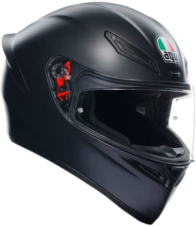 AGV K1 S E2206 Mat zwart Integraalhelm - Maat M - Integraal helm - Scooter helm - Motorhelm - Zwart - Scooterhelmen mannen en vrouwen.