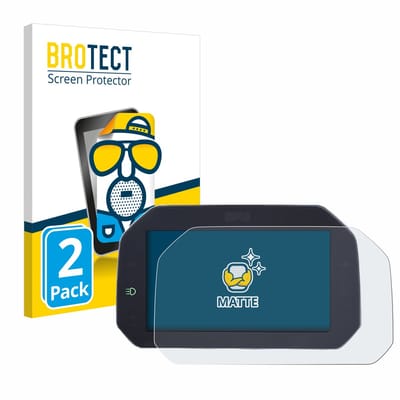 BROTECT - Screenprotector voor BMW R1200GS LC 2013-2019 Connectivity TFT 6.5" - Folie Beschermfolie matte 2 Stuks