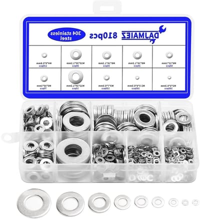 Complete Set van 810 RVS Ringen - Assortiment Vulringen, Bevestigingsringen en Veiligheidsringen voor Diverse Maten M2 tot M12