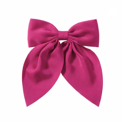 Haarstrik - Bow Roze | Clipsluiting | 13 x 18 cm | Polyester