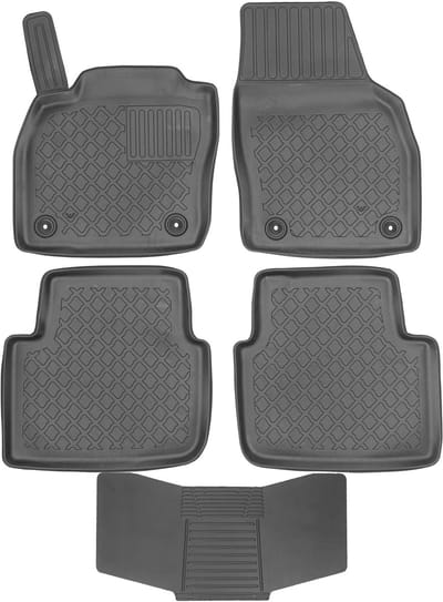 Max-Dywanik Aristar - Auto Matten Set - Skoda Kamiq/Scala - Zwarte TPE - Universele Tunnelbeschermer