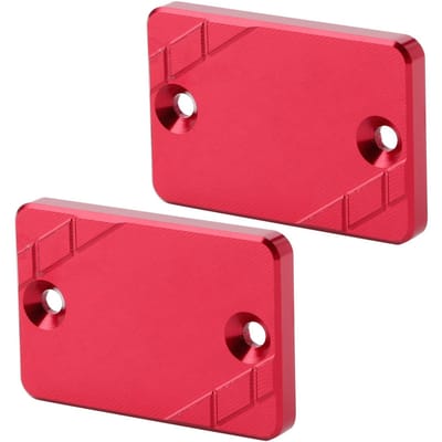 2 pièces Avant Arrière Bouchon Couvercle Réservoir Liquide de Frein Adapté pour Honda CB300F CBR500R CB500F CB500XRouge rouge