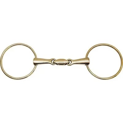 2-rings paardenbit in nieuwzilver Feeling