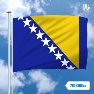 Bosnische vlag 200x300cm - Spunpoly