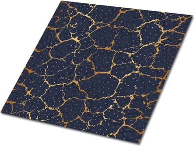 Tulup PVC Tegels - Scheuren In Marmer Vinyl Tegels - 30 cm x 30 cm - Maritiem Zelfklevende Vinyl Tegels - 9 stuks - Vinyl Tegels Zelfklevend - Marmer Plaktegels - Vinyl Wandtegels - Plaktegels keuken en Badkamer