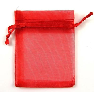 Organza zakjes - Mooi - 18 x 13 cm - 12 stuks – Prachtig – Delicaat – Snoep – Sieraden – Kleine cadeautjes – Decoratie – Feesten – Geschenkjes – ROOD - R 18X13