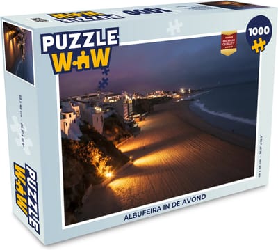 Puzzel Albufeira in de avond - Legpuzzel - Puzzel 1000 stukjes volwassenen