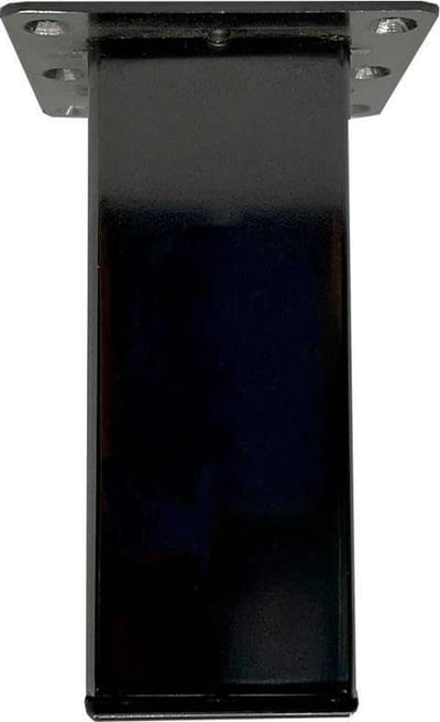 FLE - Stalen meubelpoot black chrome rechthoek 5 bij 5 cm en hoogte 13 cm (koker 5 x 5 cm)
