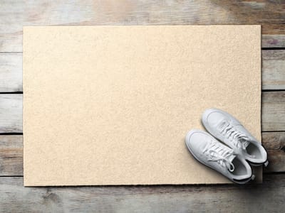 Coloray Deurmat voor binnen - Beige Design Deurmat - Zand Inloopmat - Wasbare Deurmat - Deurmat Aan Huis - 60x40 cm