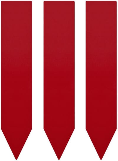 CombiCraft steeketiketten van PVC 20 x 100 mm rood - 100 stuks