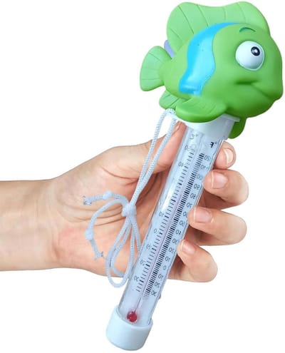 Floating Pool Thermometer, Cute Easy Read Temp Gauge, Indoor Outdoor Water Temperature Meter voor Koude Plunge, Hot Tub, Ice Bath, Spa, Pond, 50 g, Blauw, Groen, Geel