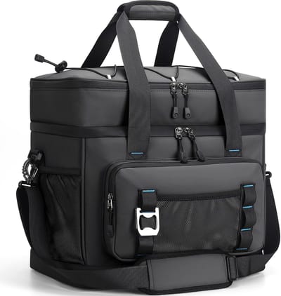Thijox - Koeltas 40L - Grote Koelbox - Opvouwbaar en Waterdicht - Dubbelwandig Thermotas - Geïsoleerde Picknicktas voor Feest, Camping, Tuin en Keuken