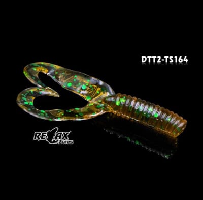 Relax Lures Twister DTT Transparant Brown Glitter (4.5cm)