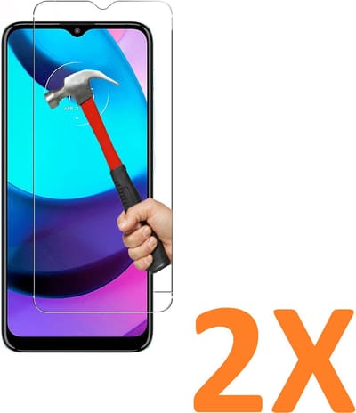 Screenprotector Glas - Tempered Glass Screen Protector Geschikt voor: Motorola Moto E20 / E30 / E40  - 2x