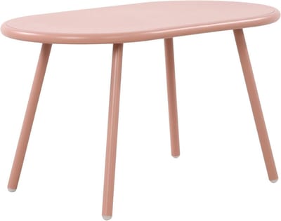 Ovale Salontafel voor Binnen en Buiten - Weerbestendige en UV-bestendige Bijzettafel in Roze