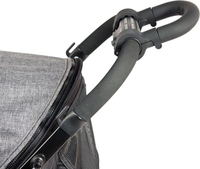 Kinderwagen Handgreep - Uitbreiding Stuur - Comfortabel Wandelen - Verstelbaar in 3 posities - +10 cm Lengte - Zwart