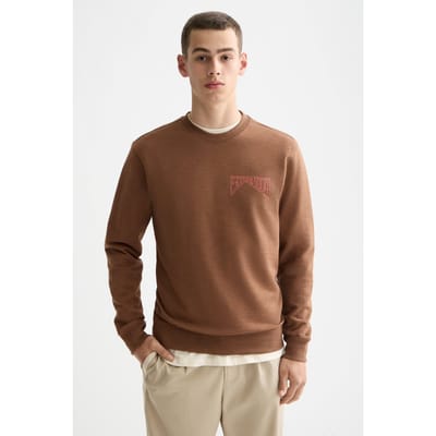 Scotch & Soda Left Chest Logo Sweatshirt Soft Silt Taglia: XXL | Maglioni a maglia Outlet | Uomo