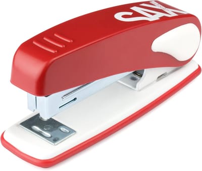 Nietmachine M - Kantoor nietapparaat - Papier vastzetten - 25 vellen capaciteit - 6.2 cm hoog - Rood