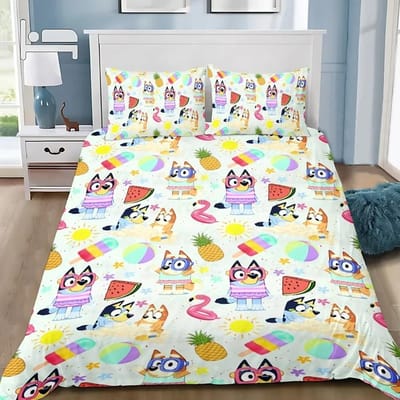 Nieuw design B-Blueys Dekbedovertrek Kussensloop 2/3 delig Bandit Chilli Beddengoed Set Volwassen Jongen Meisje Slaapkamer Kinderen Enkel Dubbel AU Single(140*210cm)3pcs