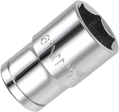 6-Punts Steeksleutel 1/2" Aandrijving 11/16" Diep, Verchroomd CR-V SAE Standaard Voor Ratelsleutels en Auto Reparatie