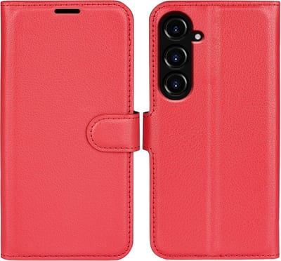 Coverup Hoesje - Geschikt voor Samsung Galaxy S23 FE Hoesje - Coverup Book Case - Rood