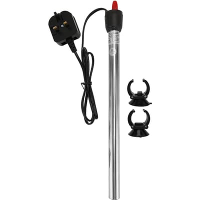 Chauffage d'aquarium Acier inoxydable Réglable Automatique Thermostatique Tige chauffante pour eau salée