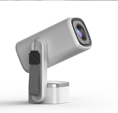Draagbare Mini Projector - Wifi Beamer - Thuisbioscoop Creëren - 180 Graden Draaibaar - 4K 1080P - Grijs