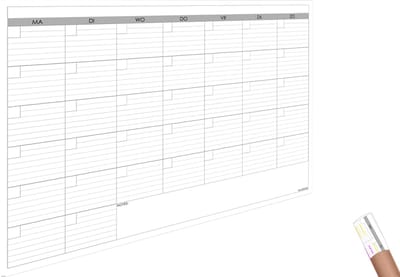 Huurdies® – Gelamineerde Jaarplanner A0 – Ongedateerd – Herbruikbaar & Praktisch