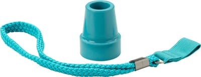 Turquoise stokdop met polsbandje voor wandelstok - 19 mm - Personaliseer je wandelstok - Wandelstokdop / Dop voor wandelstok / Stokdop