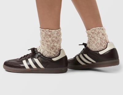 adidas Samba OG Aurora Coffee Off White Goud Dames Sneakers Bruin Goud-Metallic IH3982 38 black