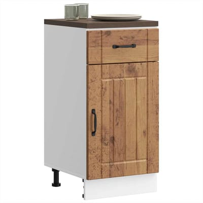 vidaXL - Onderkast - Lucca - bewerkt - hout - oud - houtkleurig
