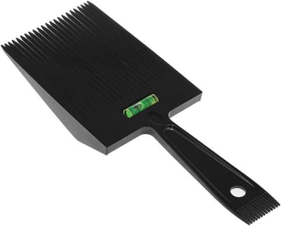 Haarkam Dubbelzijdig - Styling Kam Kapper - Kapsels Creëren - Met Waterpas Systeem - 27 cm - Zwart