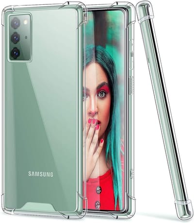 Shock proof Hoesje Geschikt voor: Samsung Galaxy Note 20 - Anti -Shock Silicone - Transparant