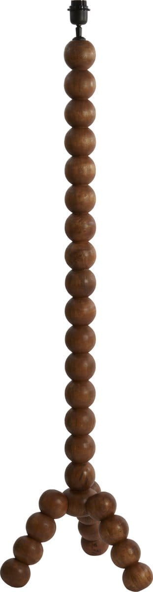 Light & Living Vloerlamp Veglio Mangohout, 130cm - Bruin (excl. kap)