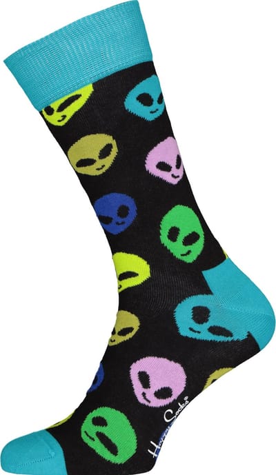 Happy Socks Sokken Aliens - Maat 41-46 - Heren - Halfhoge sokken