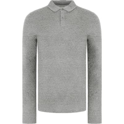 Ted Baker Morar Heren Grijs Gebreid Poloshirt