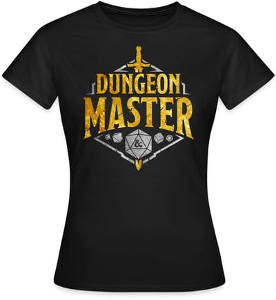 Dungeons And Dragons Dungeon Master Zilver En Goud T-Shirt Dames
