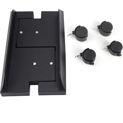 Support Amovible pour Boîtier d'Ordinateur Support Équerre Rack de Rangement pour Boîtier Principal de Bureau avec Frein(Noir) noir