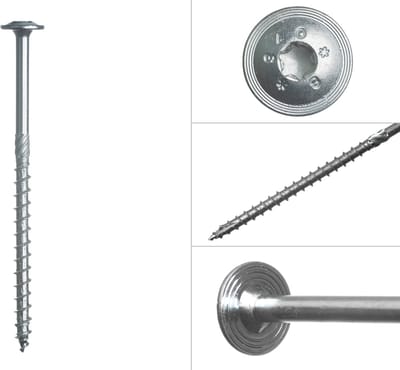 Wovar Tellerkopschroeven Verzinkt 8.0 x 140 mm Torx 40 | Doos 50 Stuks