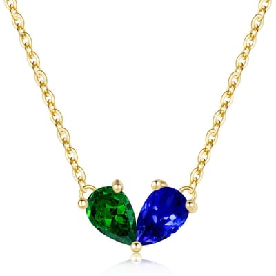 Ketting met 12 maanden geboortesteen, halsketting hart dames meisjes hanger geboortesteen cadeau Valentijnsdag verjaardag meisje vriendin moeder zus