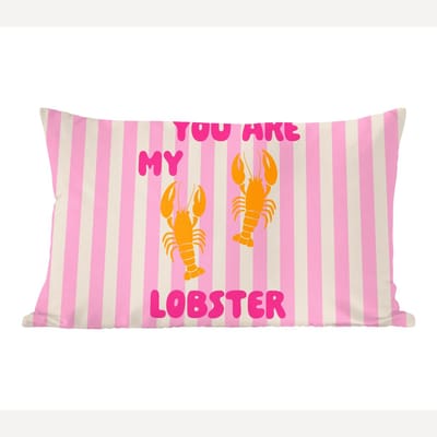Sierkussens - Kussentjes Woonkamer - 60x40 cm - Lobster - Love - Valentijn