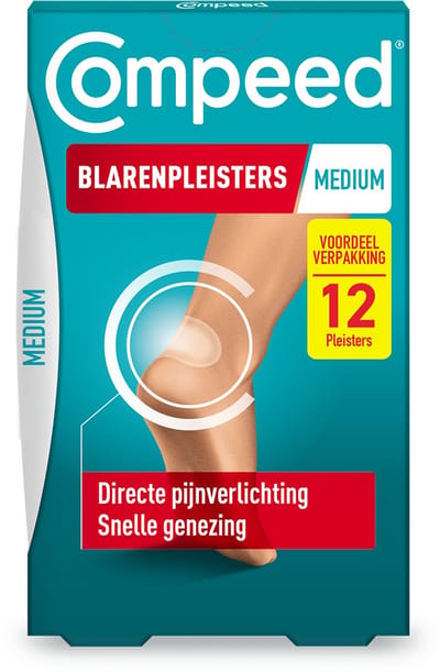 Compeed Blarenpleisters medium - Blarenpleisters - blarenpleisters bieden directe pijnverlichting, snellere genezing - 12 stuks